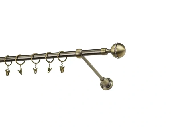 Garniže 16mm - jednoradové - KALISTO CRYSTAL - antik