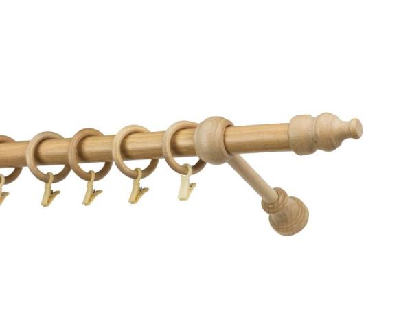 Garniže drevená 28mm jednoradové - BUK