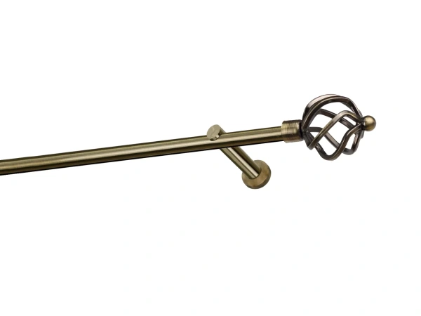 Garniža 19mm - drážková tyč - 1rad - SPIRAL - antik 1