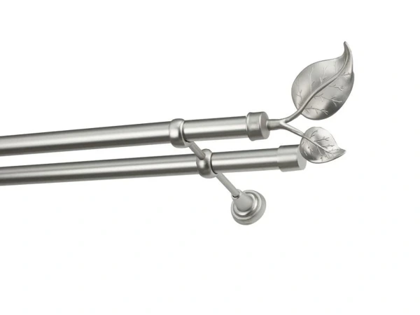 Garniže 25x25mm - dvojradové - LIST VEĽKÝ satin 1