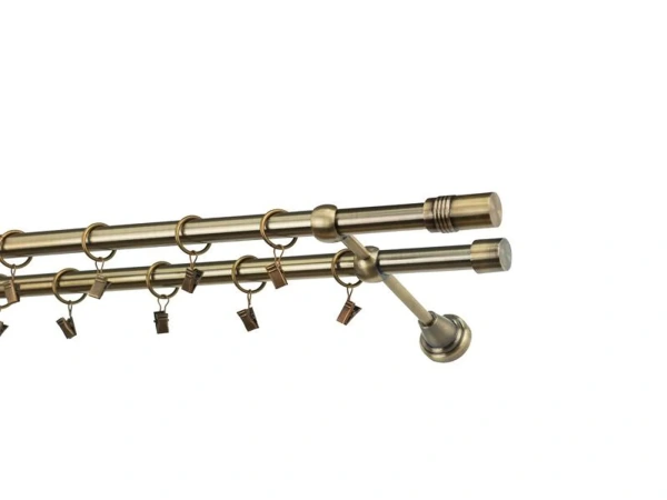 Garniže 19x19mm - dvojradové - CYLINDER - antik