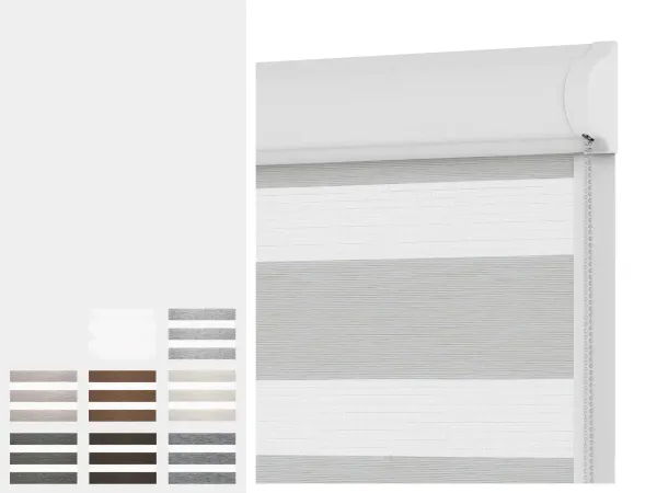 Roleta SWING - deň a noc - látka MALORKA