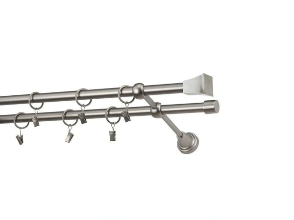 Garniže 16x16mm - dvojradové - PLUTON - satin