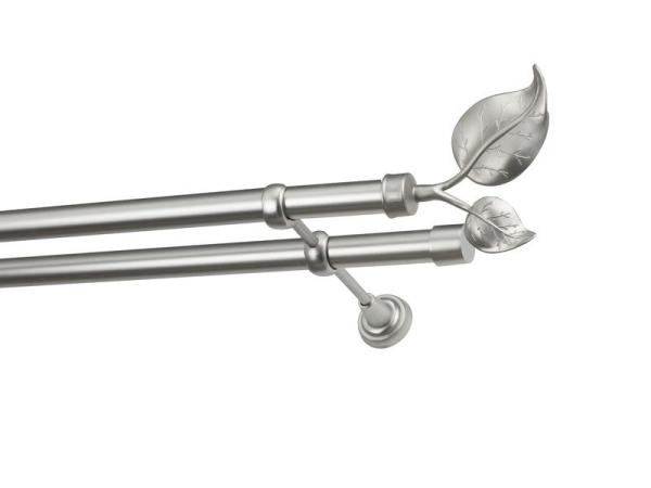 Garniže 25x25mm - dvojradové - LIST VEĽKÝ satin 1