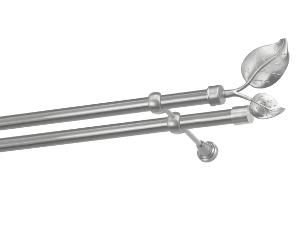 Garniže 25x25mm - dvojradové - LIST VEĽKÝ satin 1