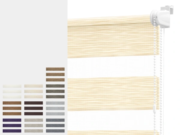 Roleta MINI+ deň a noc - látka MAURÍCIUS