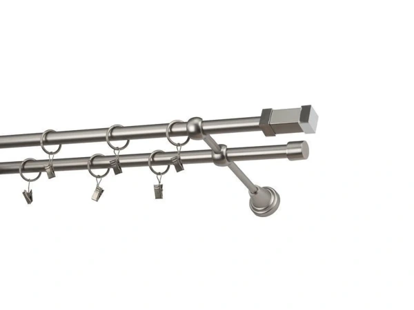 Garniže 16x16mm - dvojradové - QUADRO - satin