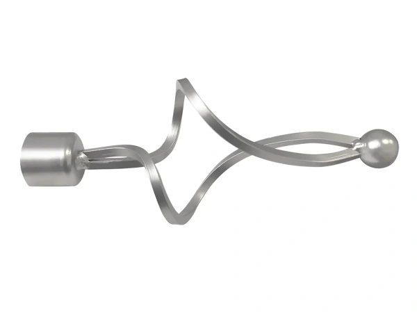 Garniža 19mm - drážková tyč - 1rad - FALIST - satin 2