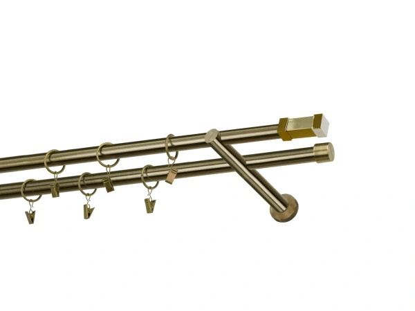 Garniže 19x19mm - dvojradové - QUADRO - antik