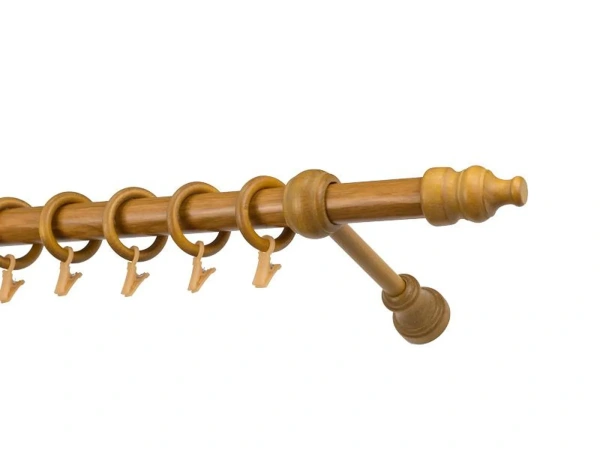 Garniže drevená 28mm jednoradové - DUB ZLATÝ