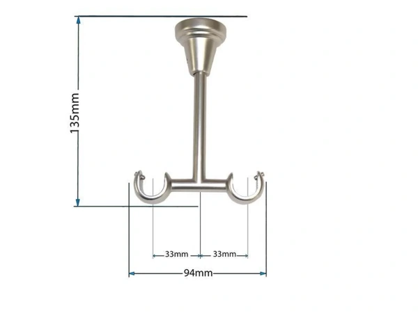 Garniže 16x16mm - dvojradové - RADIATOR - satin 4