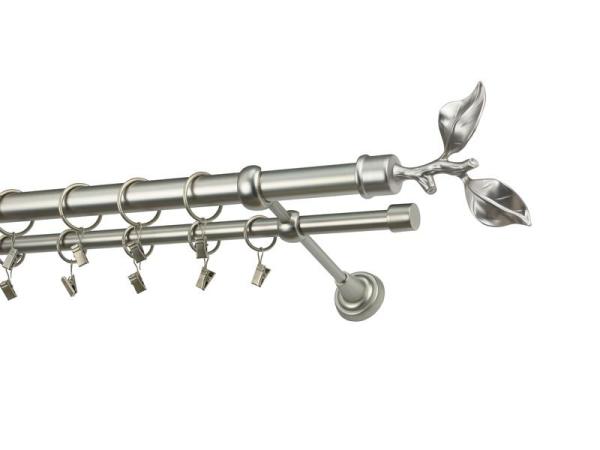 Garniže 25x16mm - dvojradové - LIST ROSE - satin