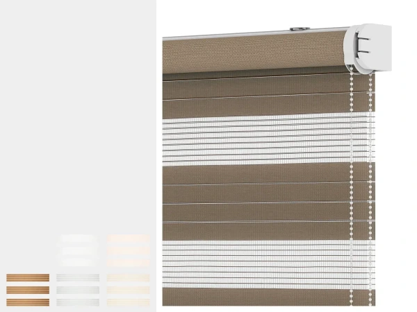 Roleta SOLID M - deň a noc - látka KRÉTA