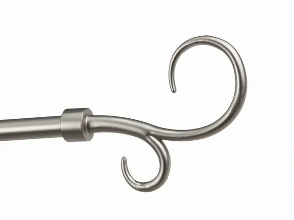 Garniže 16x16mm - dvojradové - HÁK DVOJITÝ - satin 5