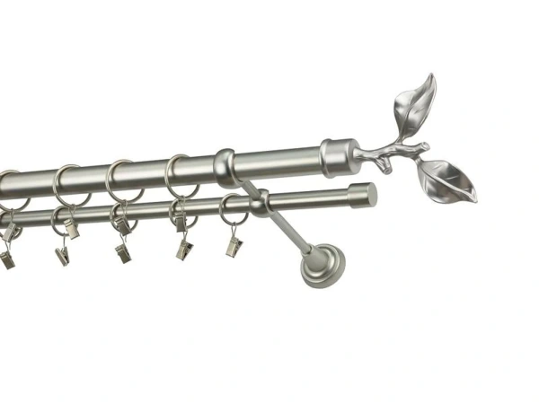 Garniže 25x16mm - dvojradové - LIST ROSE - satin