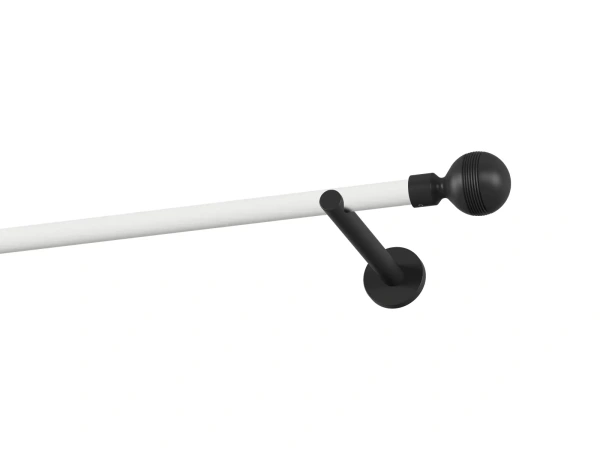 Garniža 19mm obyčajná tyč - 1rad - GABI - bielo čierna 1