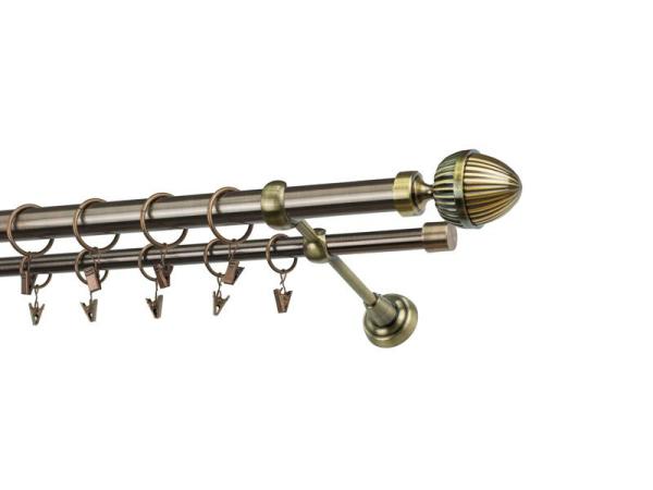 Garniže 25x16mm - dvojradové - ODEON - antik