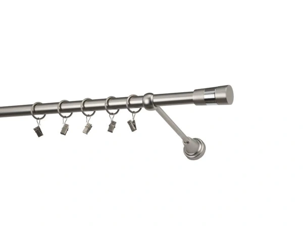 Garniže 19mm - jednoradové - VOLEO - satin