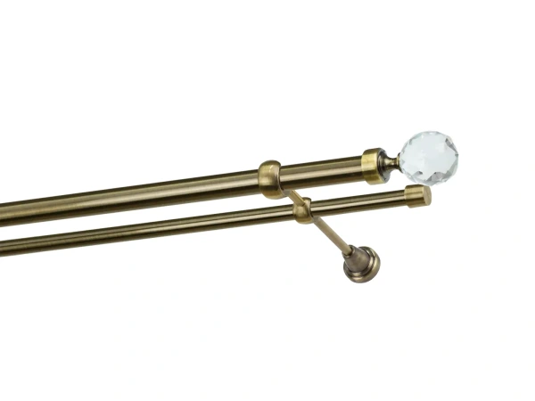 Garniže 25x16mm - dvojradové - GUĽA CRYSTAL - antik 1