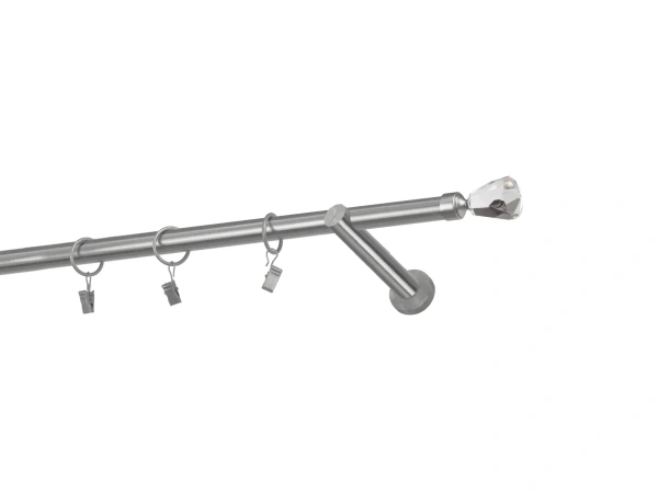 Garniže 19mm - jednoradové - CRYSTAL CONE - satin