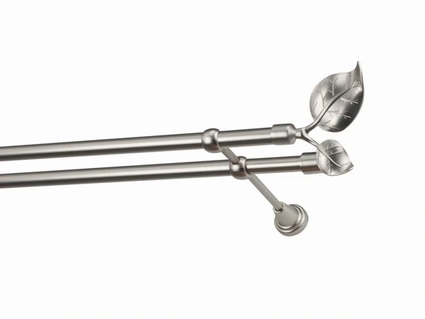 Garniže 19x19mm - dvojradové - LIST VEĽKÝ - satin 1