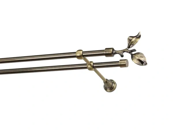 Garniže 16x16mm - dvojradové - LIST ROSE - antik 1