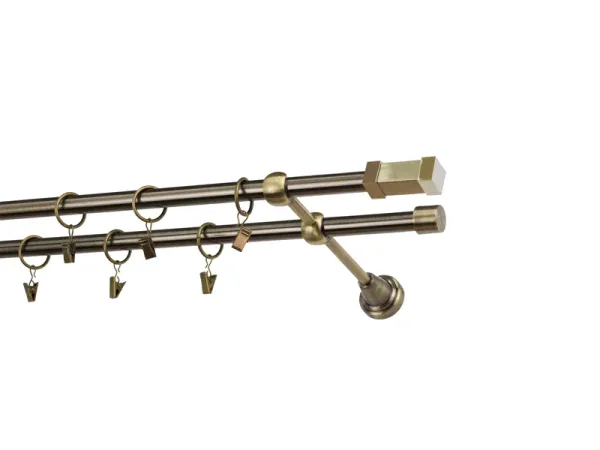 Garniže 16x16mm - dvojradové - QUADRO - antik