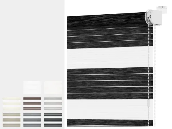 Roleta  MINI - deň a noc - látka RODOS