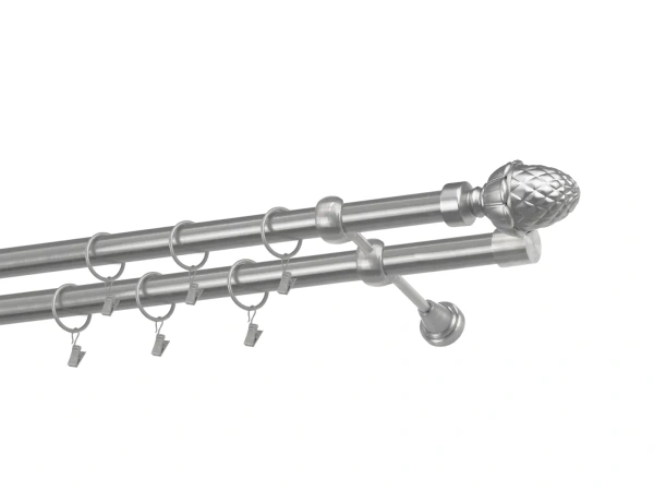 Garniže 25x25mm - dvojradové - ŽALUĎ - satin