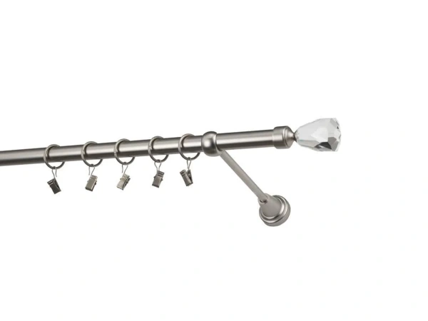 Garniže 19mm - jednoradové - CRYSTAL CONE - satin