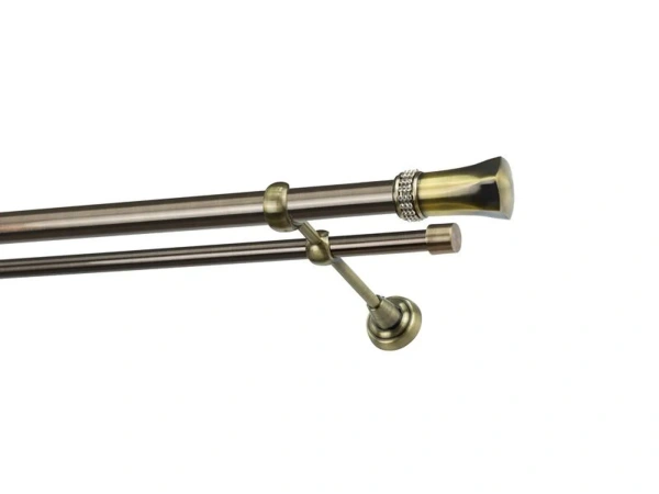 Garniže 25x16mm - dvojradové - PLUTON CRYSTAL - antik 1