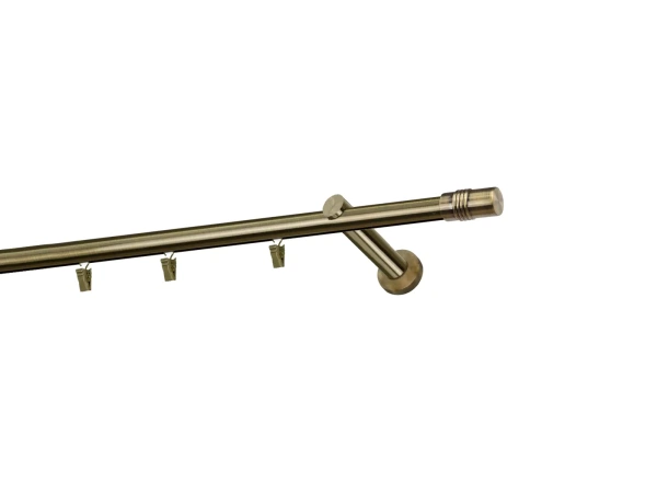 Garniža 19mm - drážková tyč - 1rad - CYLINDER - antik