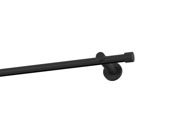 Garniža 19mm drážková tyč - 1rad - PULLO - čierna 1