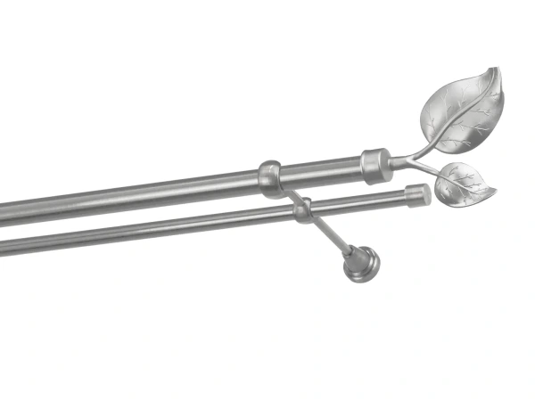 Garniže 25x16mm - dvojradové - LIST VEĽKÝ satin 1