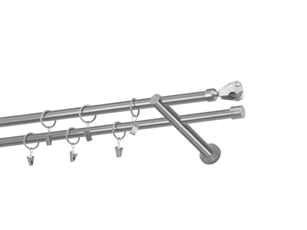 Garniže 16x16mm - dvojradové - CRYSTAL CONE - satin