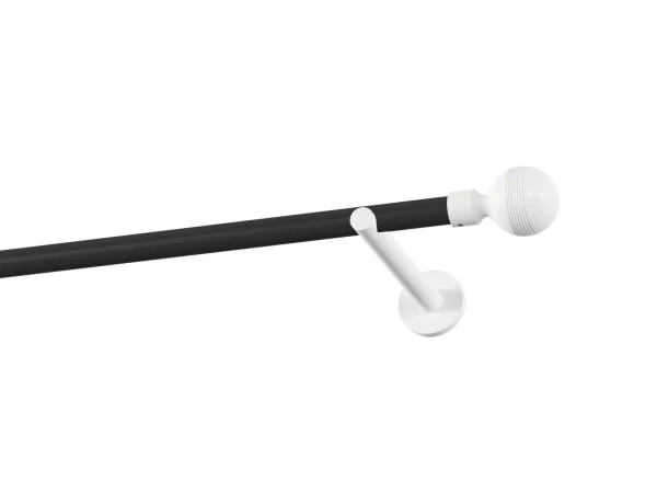 Garniža 19mm obyčajná tyč - 1rad - GABI - čierno biela 1