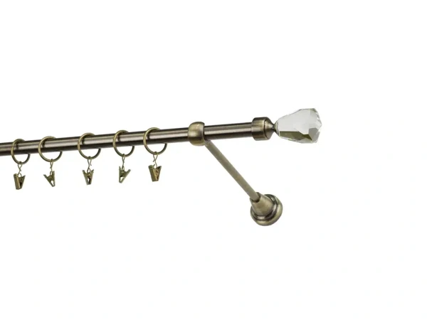 Garniže 16mm - jednoradové - CRYSTAL CONE - antik