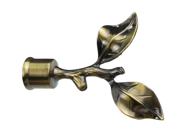 Garniže 25x16mm - dvojradové - LIST ROSE - antik 2