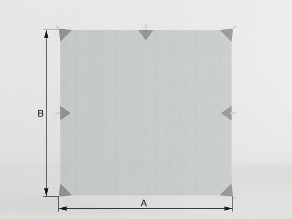 Tieniaca plachta bez spodného úchytu