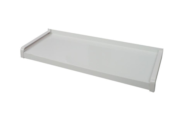 Vonkajšie hliníkové ťahané parapety - biela RAL 9016