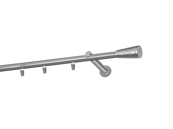 Garniža 19mm - drážková tyč - 1rad - SEVILLA - satin