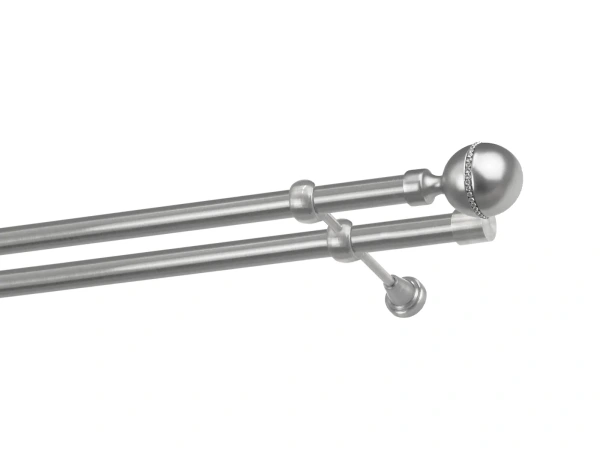 Garniže 25x25mm - dvojradové - KALISTO CRYSTAL - satin 1