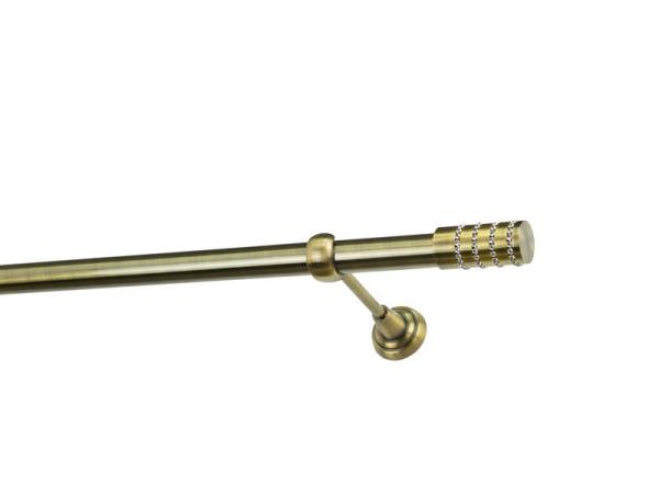 Garniže 25mm - jednoradové - CYLINDER CRYSTAL - antik 1