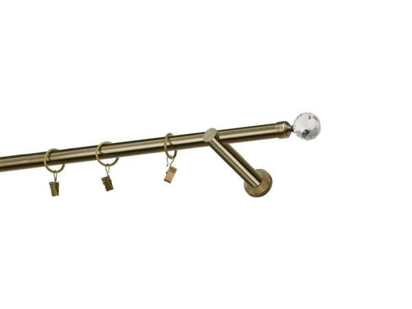 Garniže 19mm - jednoradové - GUĽA CRYSTAL - antik