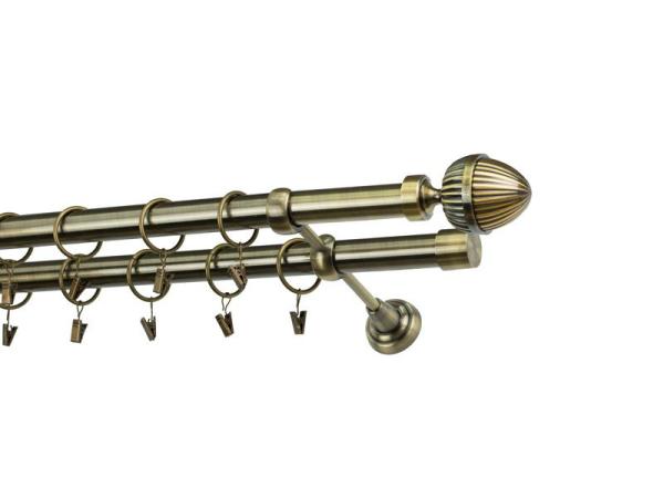 Garniže 25x25mm - dvojradové - ODEON - antik