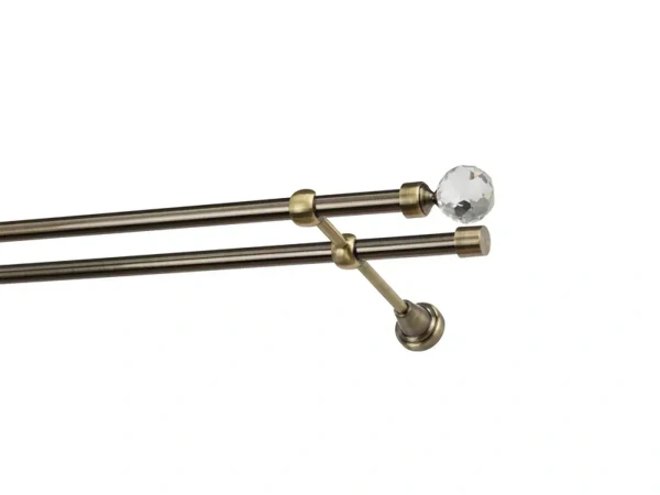 Garniže 16x16mm - dvojradové - GUĽA CRYSTAL - antik 1