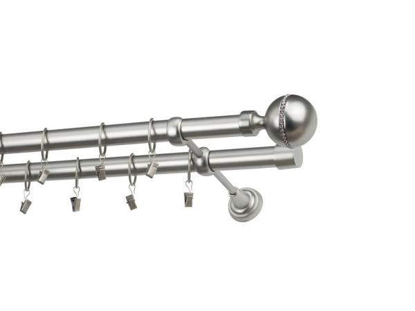 Garniže 25x25mm - dvojradové - KALISTO CRYSTAL - satin