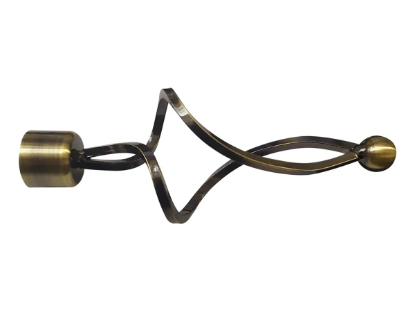 Garniža 19x19mm - drážková tyč - 2rady - FALIST - antik 2