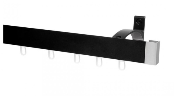 Garniže MODERN - jednoradové na stenu - odtieň ČIERNA