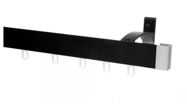 Garniže MODERN - jednoradové na stenu - odtieň ČIERNA